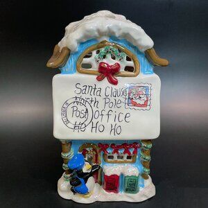 Blue Sky Clayworks Polar Penguin Post Office Ltd. Edition Tealight House 2012